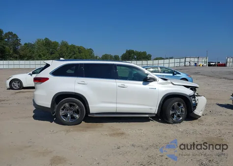 2018 Toyota Highlander Hybrid Limited Platinum из США, поврежденный, VIN 5TDDGRFH2JS041789